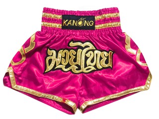 Kanong Shorts Kickboksing barn: KNS-121-Mørk Rosa-K