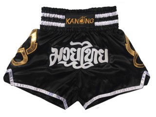 Kanong Shorts Kickboksing barn: KNS-143-Svart-K