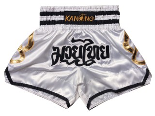 Kanong Shorts Kickboksing barn: KNS-143-Hvit-K