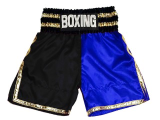 Personlig Boxing Shorts : KNBSH-039-Svart-Blå