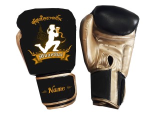 Personlig Muay Thai boksehansker : KNGCUST-099 Svart