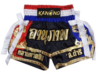 Personlig Muay Thai Shorts : KNSCUST-1214 Svart