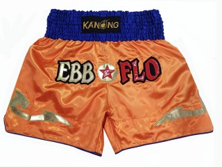 Personlig Muay Thai Shorts : KNSCUST-1216 Anime Oransje