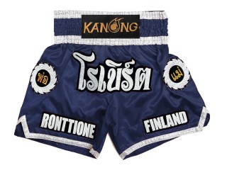 Personlig Muay Thai Shorts : KNSCUST-1242-Marine