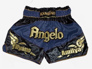 Personlig Muay Thai Shorts : KNSCUST-1248-Marine