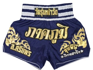 Personlig Muay Thai Shorts : KNSCUST-1249-Marine