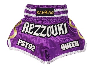 Personlig Muay Thai Shorts : KNSCUST-1250-Lilla