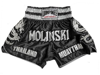 Personlig Muay Thai Shorts : KNSCUST-1250-Svart