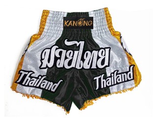 Personlig Muay Thai Shorts : KNSCUST-1252-Svart