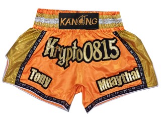 Personlig Muay Thai Shorts : KNSCUST-1257 Oransje